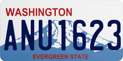 WA license plate ANU1623