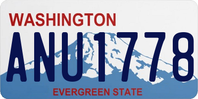 WA license plate ANU1778