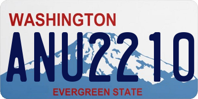 WA license plate ANU2210