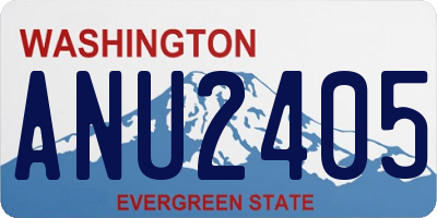 WA license plate ANU2405