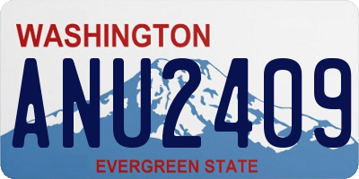WA license plate ANU2409