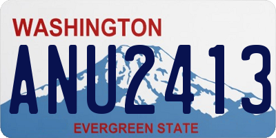 WA license plate ANU2413