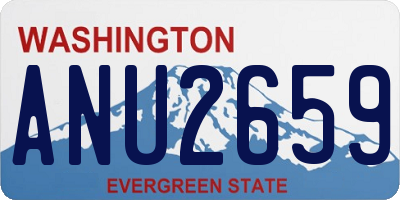 WA license plate ANU2659