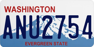 WA license plate ANU2754