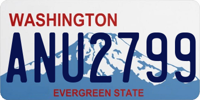 WA license plate ANU2799