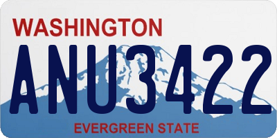 WA license plate ANU3422