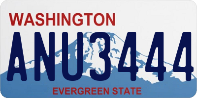 WA license plate ANU3444