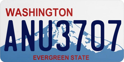 WA license plate ANU3707