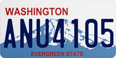 WA license plate ANU4105