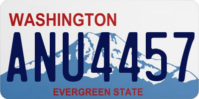WA license plate ANU4457