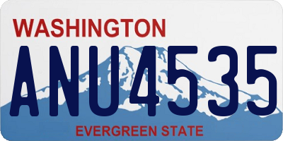 WA license plate ANU4535