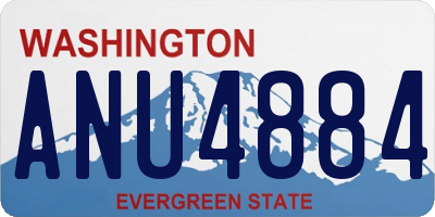 WA license plate ANU4884