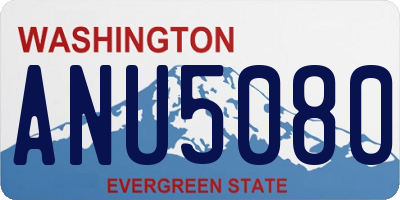 WA license plate ANU5080