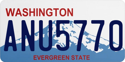 WA license plate ANU5770