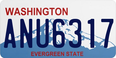 WA license plate ANU6317