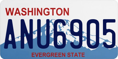 WA license plate ANU6905