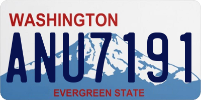 WA license plate ANU7191