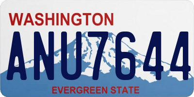 WA license plate ANU7644