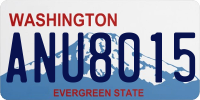 WA license plate ANU8015