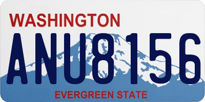 WA license plate ANU8156