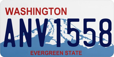 WA license plate ANV1558