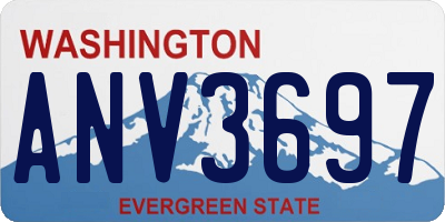 WA license plate ANV3697