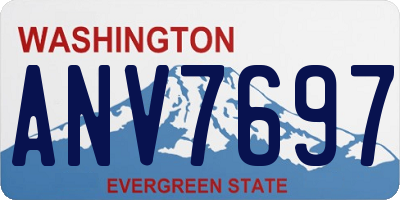 WA license plate ANV7697