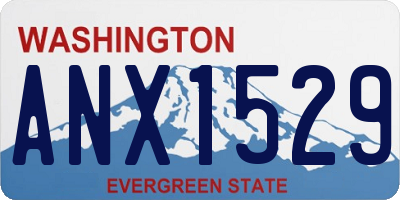 WA license plate ANX1529