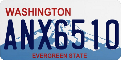 WA license plate ANX6510