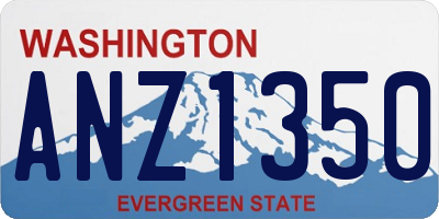 WA license plate ANZ1350