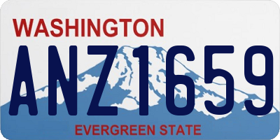 WA license plate ANZ1659