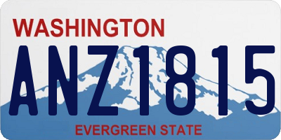 WA license plate ANZ1815