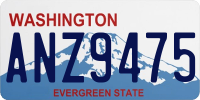 WA license plate ANZ9475