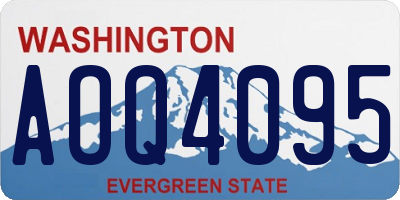 WA license plate AOQ4095