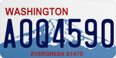 WA license plate AOQ4590