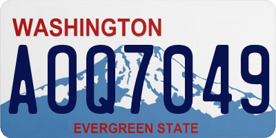 WA license plate AOQ7049