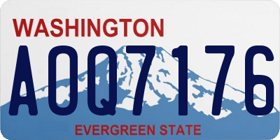 WA license plate AOQ7176