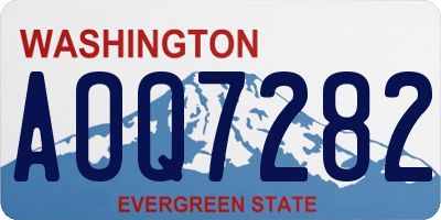 WA license plate AOQ7282