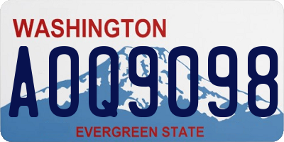 WA license plate AOQ9098