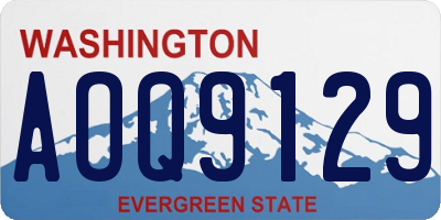 WA license plate AOQ9129