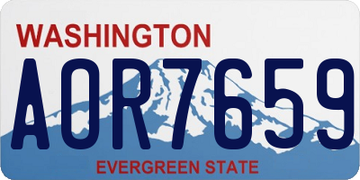 WA license plate AOR7659