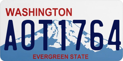 WA license plate AOT1764