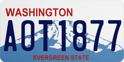 WA license plate AOT1877