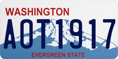 WA license plate AOT1917