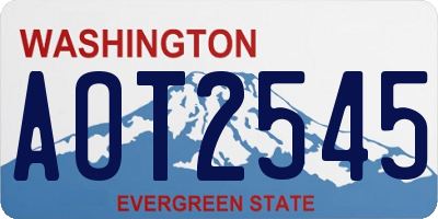 WA license plate AOT2545