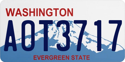 WA license plate AOT3717