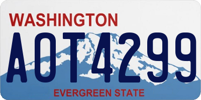 WA license plate AOT4299