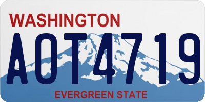 WA license plate AOT4719