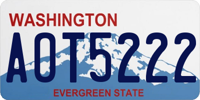 WA license plate AOT5222