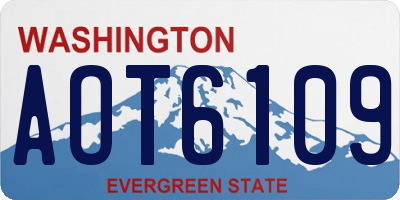 WA license plate AOT6109